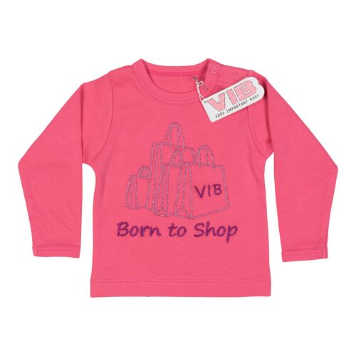 T-Shirt Born to Shop Paradise Pink 3M