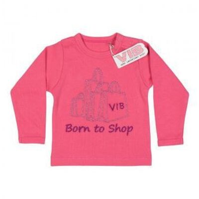 T-Shirt Born to Shop Paradise Rose 6M