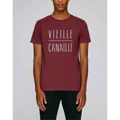 OLD CANAILLE - T-shirt bordeaux