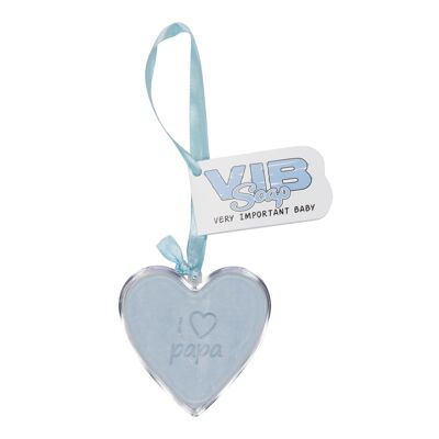 Heart Soap Blue 'I love papa'