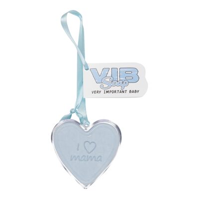Cuore Sapone Blu 'I love mama'