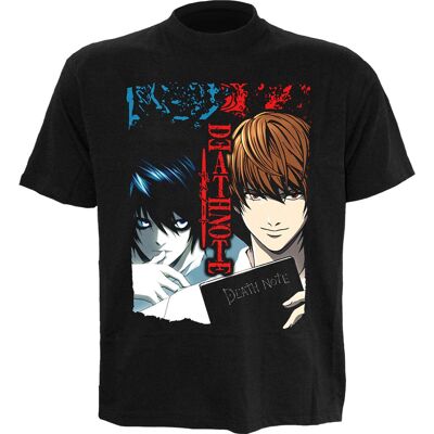 DEATH NOTE - PARANORMAL - T-shirt nera con stampa frontale