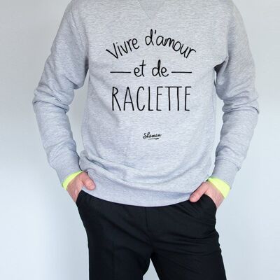 SUDADERA HOMBRE CHINA GRIS VIVING ON LOVE Y RACLEETTE