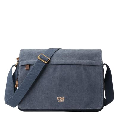 TRP0241 Troop London Sac messager en toile classique bleu