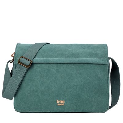 TRP0241 Troop London Sac Messenger Classique en Toile Turquoise