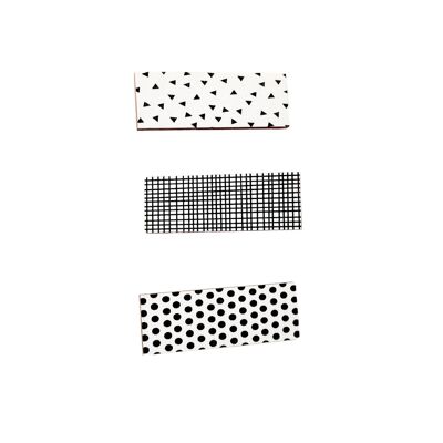 Pinza para el pelo rectangular Kroketti
