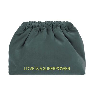 El amor es un superpoder - Clutch de terciopelo - Isla Sorbete