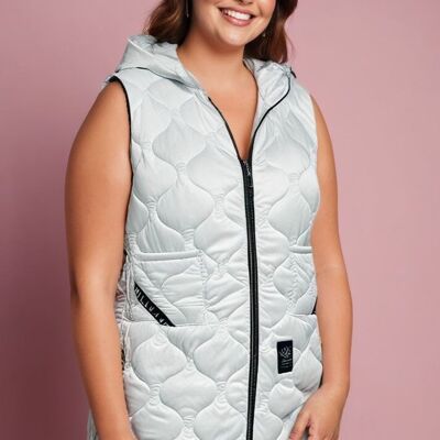 Gilet sans manche grande taille blanc (T23519&BLANC)