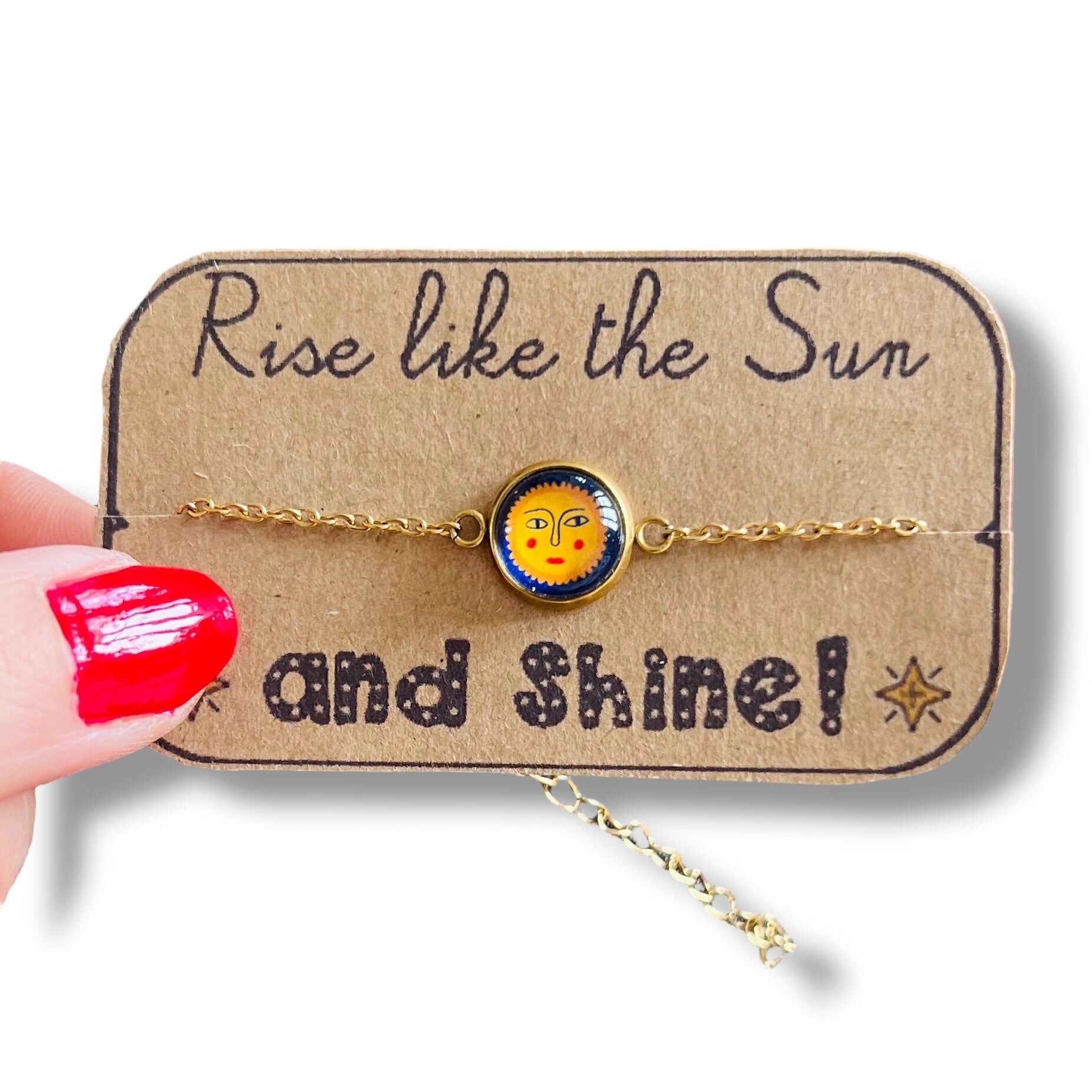 Bracelet soleil finition dorée ou argentée