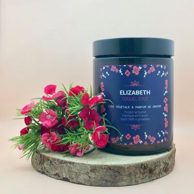 Scented candle with the fragrance of Grasse - Poppy (180ml)