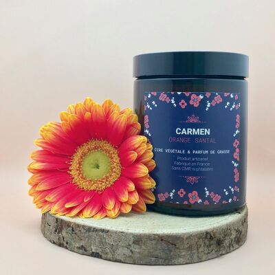 Scented candle with the fragrance of Grasse - Orange Sandalwood (180ml)