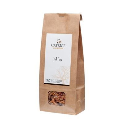 Sel Fou (paprika, chili, thym, baies roses…) 270g Sachet kraft (36 unités)