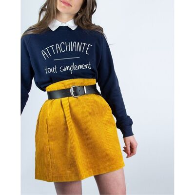 ATTRACTIVE ALL SIMPLY - XS navy blue sweatshirt