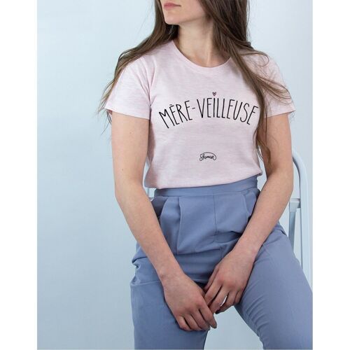 MÈRE VEILLEUSE - T-shirt Rose Chiné