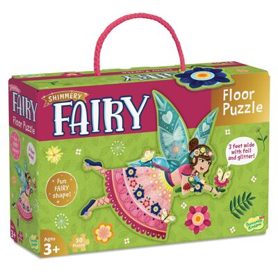 Rompecabezas de suelo de hadas brillantes Peaceable Kingdom