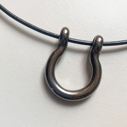 Leather Shackle Necklace