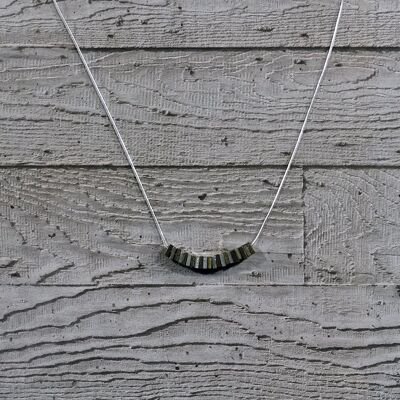 Brass and Steel Necklace (nuts)