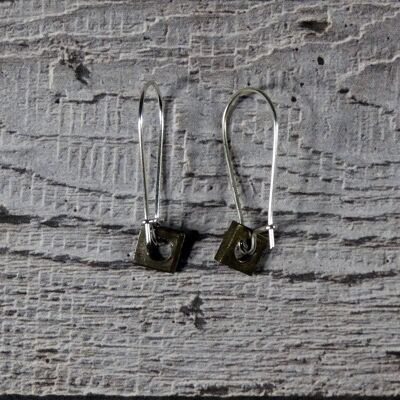 Brass Nuts Earrings