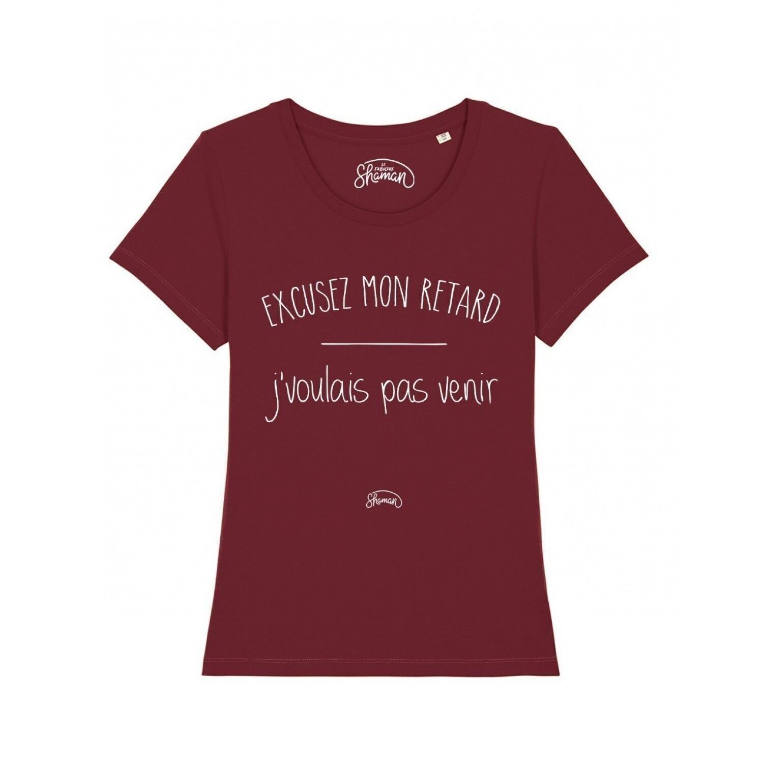 SCUSA IL MIO RITARDO NON VOGLIO VENIRE - T-shirt Bordeaux