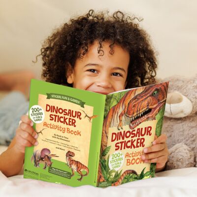 Livre d'autocollants d'activités Peaceable Kingdom - Dinosaures