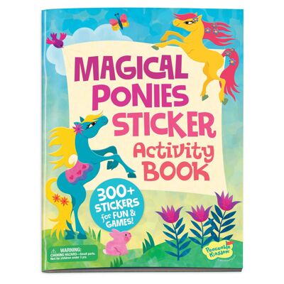 Livre d'autocollants d'activités Peaceable Kingdom - Magical Ponies