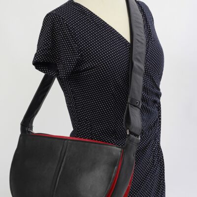 Leather ladies bag Peru large