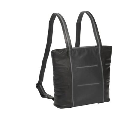 Leather backpack and shoulder bag Helsinki