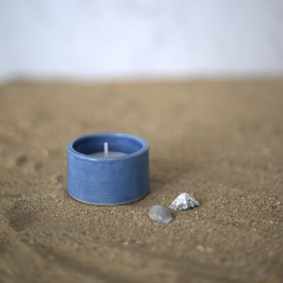 Portavelas de té clásicos azul Pacífico