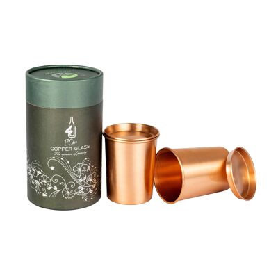 Bicchiere semplice con coperchio (set da 2 pezzi)