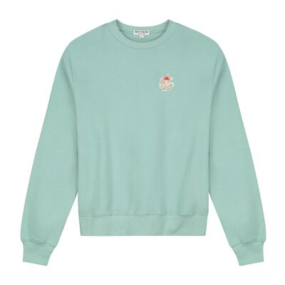 Unisex-Sweatshirt | Tintenfisch | Ozeangrün