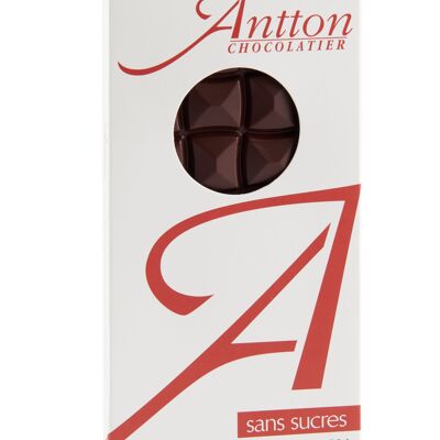 Barra de chocolate negro sin azúcar 90g