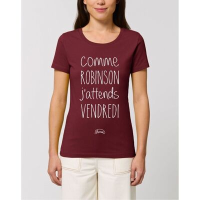 ROBINSON CRUSOE - Bordeaux T-shirt