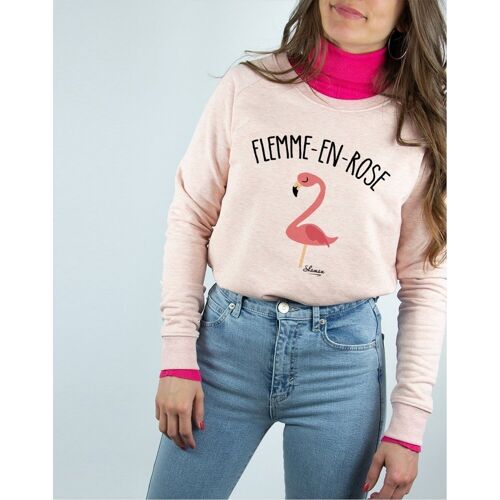 FLEMME EN ROSE - Sweat Rose Chiné