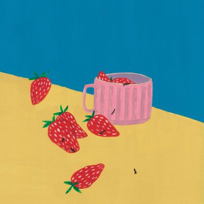 A3 Poster The Strawberry Mug