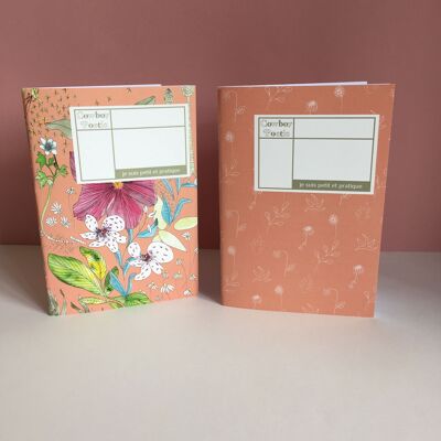 Set of 2 A6 Pink Notebooks