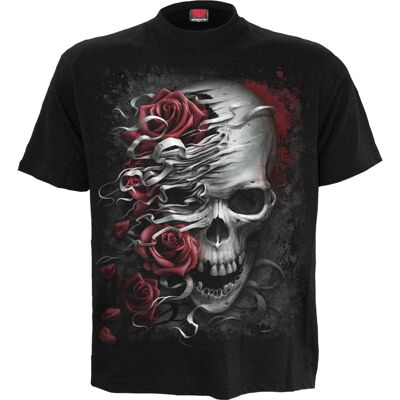 SKULLS N ROSES - Camiseta negra