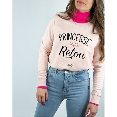 PRINCESSE RELOU - Sweat Rose Chiné