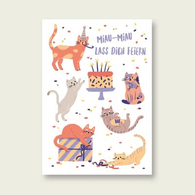 Carte postale Fête des chats