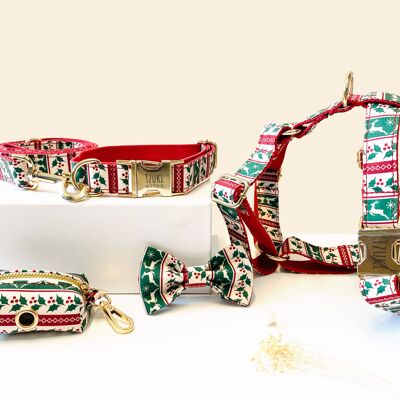 Kit completo personalizzato per cani in cotone, edizione speciale di Natale
