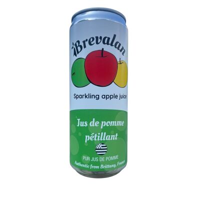 Brevalan sparkling apple juice 33 cl can