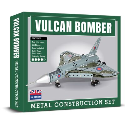 Conjunto de construcción de metal del bombardero Vulcan