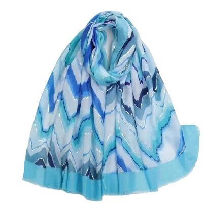 Bufanda de verano para mujer con estampado Ikat
