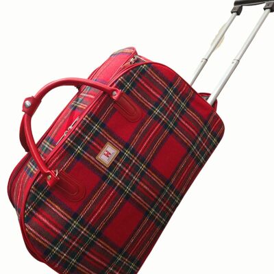 Strathurie Trolley Case Tweed Red Royal Stewart