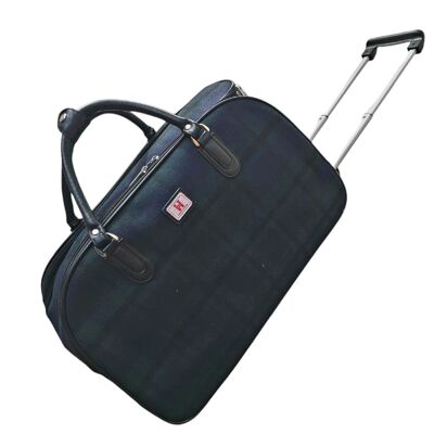 Strathurie Black Watch Tweed Trolley Luggage Case