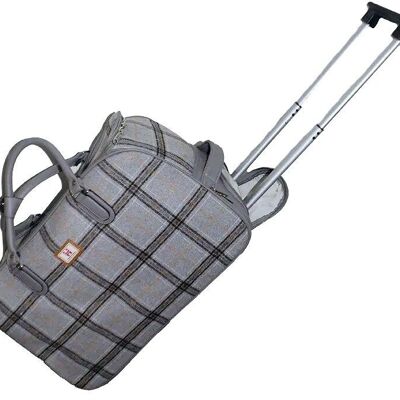 Trolley Strathurie grigio chiaro a quadri