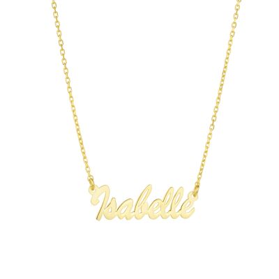 Collana con nome e firma in argento sterling pregiato