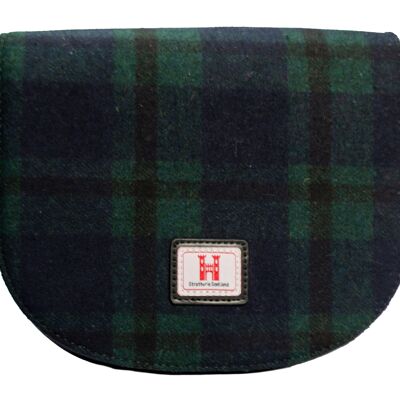 Strathurie Black Watch Tweed Ladies Saddle Bag H2301