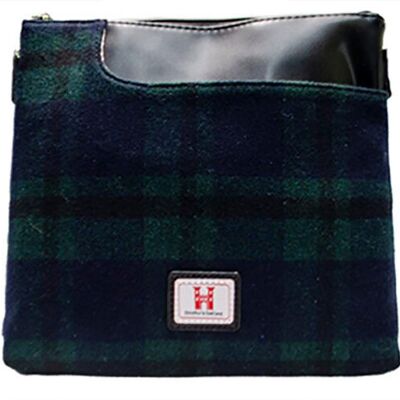 Bolso bandolera con reloj negro H2307#