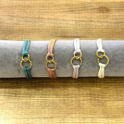 Bracelet d'été en soie bohème avec cercles