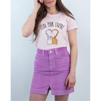 FÉLIN POUR L'OTRE - Heather Pink T-shirt